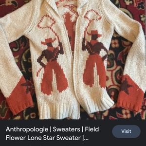 ISO Anthropologie Field Flower Lone Star Sweater